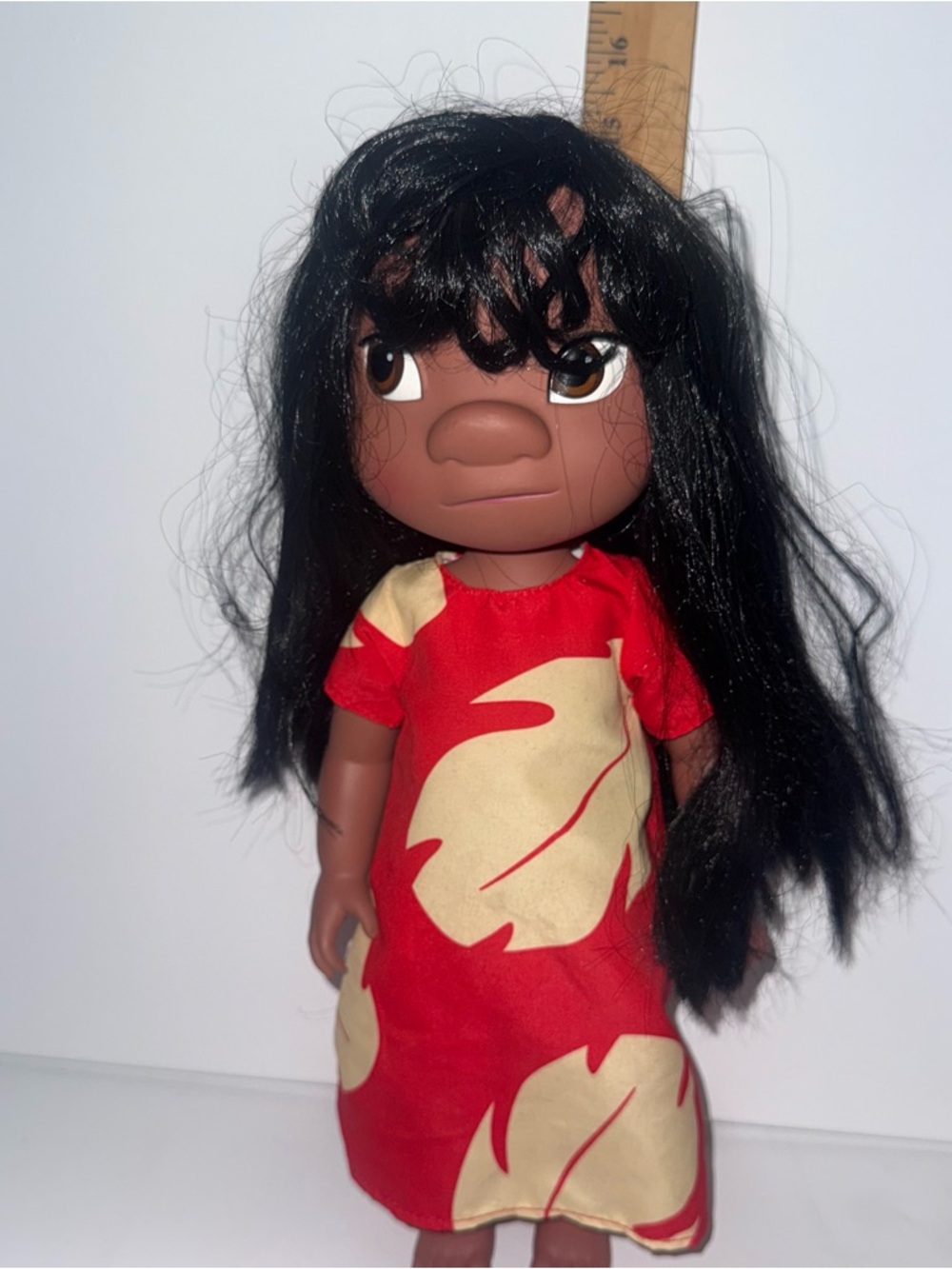Disney Maui-Inspired Doll in Red and Cream Dress Lilo doll